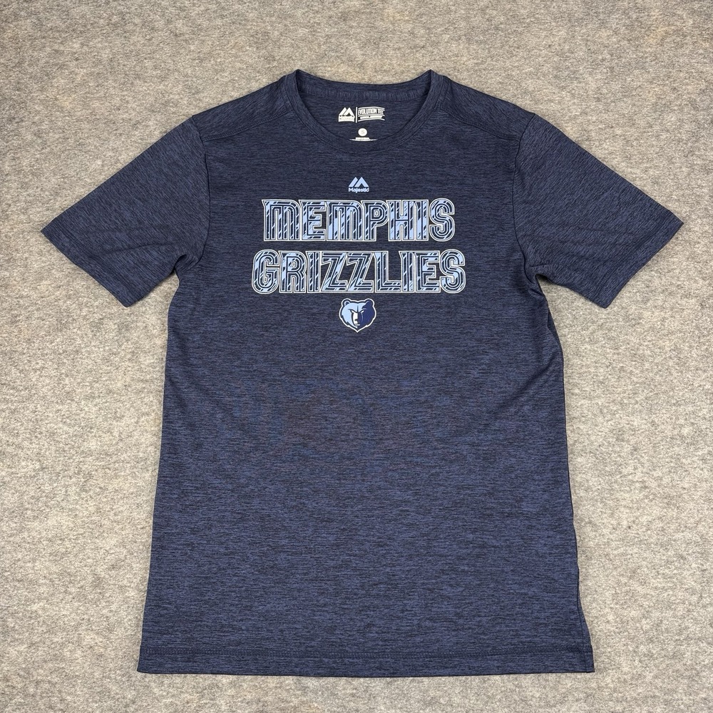 Majestic Evolution Tee Memphis Grizzlies T-Shirt Blue Mens Small S